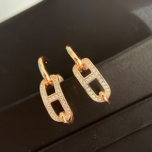 Hermes Adage Earrings In Gold