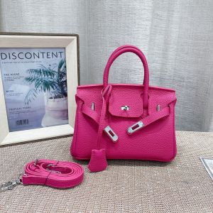 Hermes Birkin Mini Bag Togo Leather Palladium Hardware In Rose