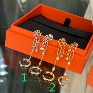 Hermes Chaine D'Ancre Chaos Double Earrings