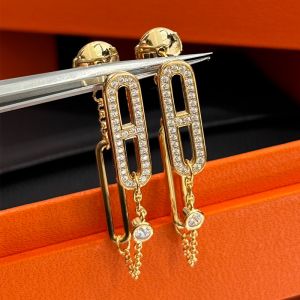 Hermes Chaine D'Ancre Chaos Earrings In Gold