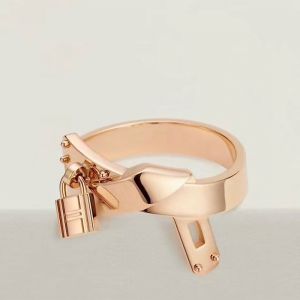 Hermes Kelly Gavroche Ring In Rose Gold
