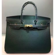 Hermes Birkin Bag Epsom Leather Gold Hardware In Green