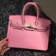 Hermes Birkin Bag Epsom Leather Gold Hardware In Pink