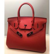 Hermes Birkin Bag Togo Leather Palladium Hardware In Red