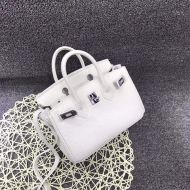 Hermes Birkin Bag Togo Leather Palladium Hardware In White