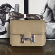 Hermes Constance Bag Epsom Leather Palladium Hardware In Grey