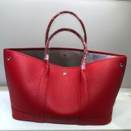 Hermes Garden Party Bag Togo Leather In Red
