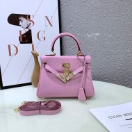 Hermes Kelly Mini Bag Togo Leather Gold Hardware In Pink