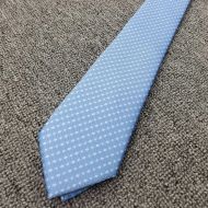 Hermes Maillon Shirting Tie In Sky Blue