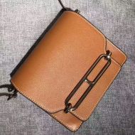 Hermes Roulis Bag Calfskin Leather Palladium Hardware In Brown