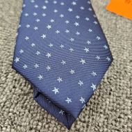 Hermes Tie 7 Pentagram Tie In Blue