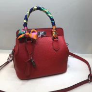 Hermes Toolbox Bag Swift Leather Palladium Hardware In Red